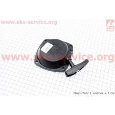 Стартер в сборе 4отв. 71,0х71,0мм "Проволока - 1зацеп"