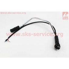 Ручка газа + трос (курок "важель", с трубой, цельная)