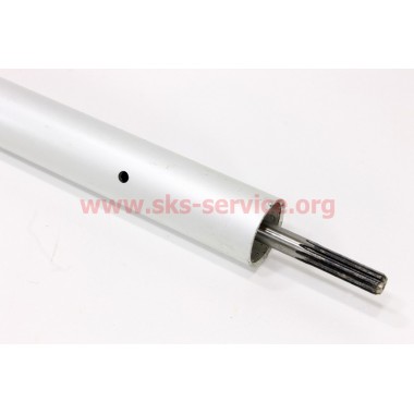 Вал приводной (шток, штанга) Ø8мм 9шлицов L=1530мм в сборе с трубой Ø26мм L=1500мм