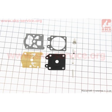 Ремонтный комплект карбюратора ОLEO MAC SPARTA 37/38/42/44, 8 деталей
