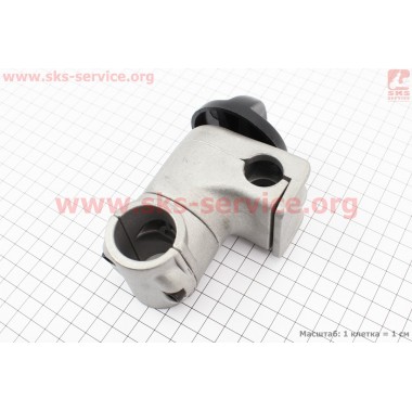 Крепление ручек к трубе Ø28мм к-кт, регулируемое