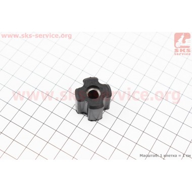 Втулка в резиновой оболочке в трубу Ø26мм под вал Ø7мм