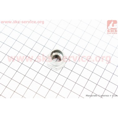 Гайка М10х1,25 (левая резьба) в шпульку, под редуктор Китай