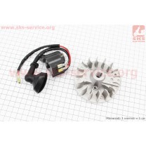 Ротор магнето 1E32F + катушка зажигания к-кт
