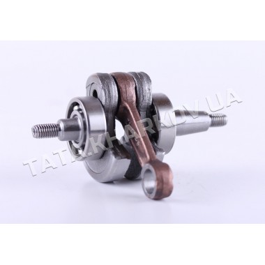 Коленвал+подшипник (обмедненный) - для бензокосы