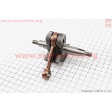 Коленвал 1E40F-1E44F шатун - желтый