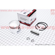 Поршень, кольца, палец к-кт 44мм