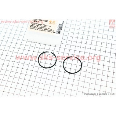 Перстневі кільця 34х1,5мм Stihl FS-38/45/55, OLEO MAC SPARTA 25 ОРИГІНАЛ