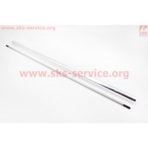 Вал приводной (шток, штанга) Ø8мм 9шлицов L=760мм в сборе с трубой Ø26мм L=750мм