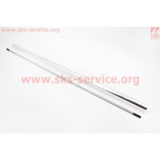 Вал приводной (шток, штанга) Ø8мм 9шлицов L=760мм в сборе с трубой Ø26мм L=750мм