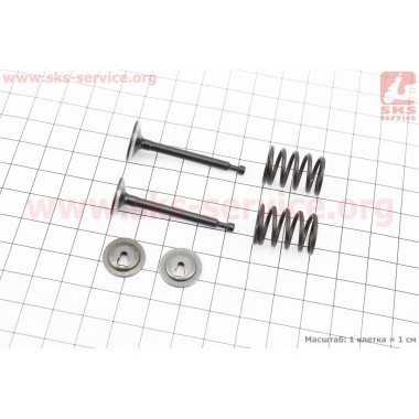 Клапан впускной, выпускной в сборе к-кт HONDA GX35 (CG438) - 4Т