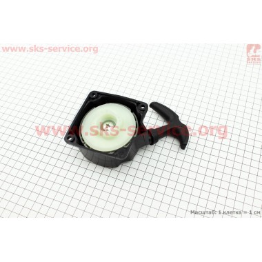 Стартер в сборе 4отв. 66,5х66,5мм "Плавный пуск - 4зацепа", Øзацепа=38мм Тип №2